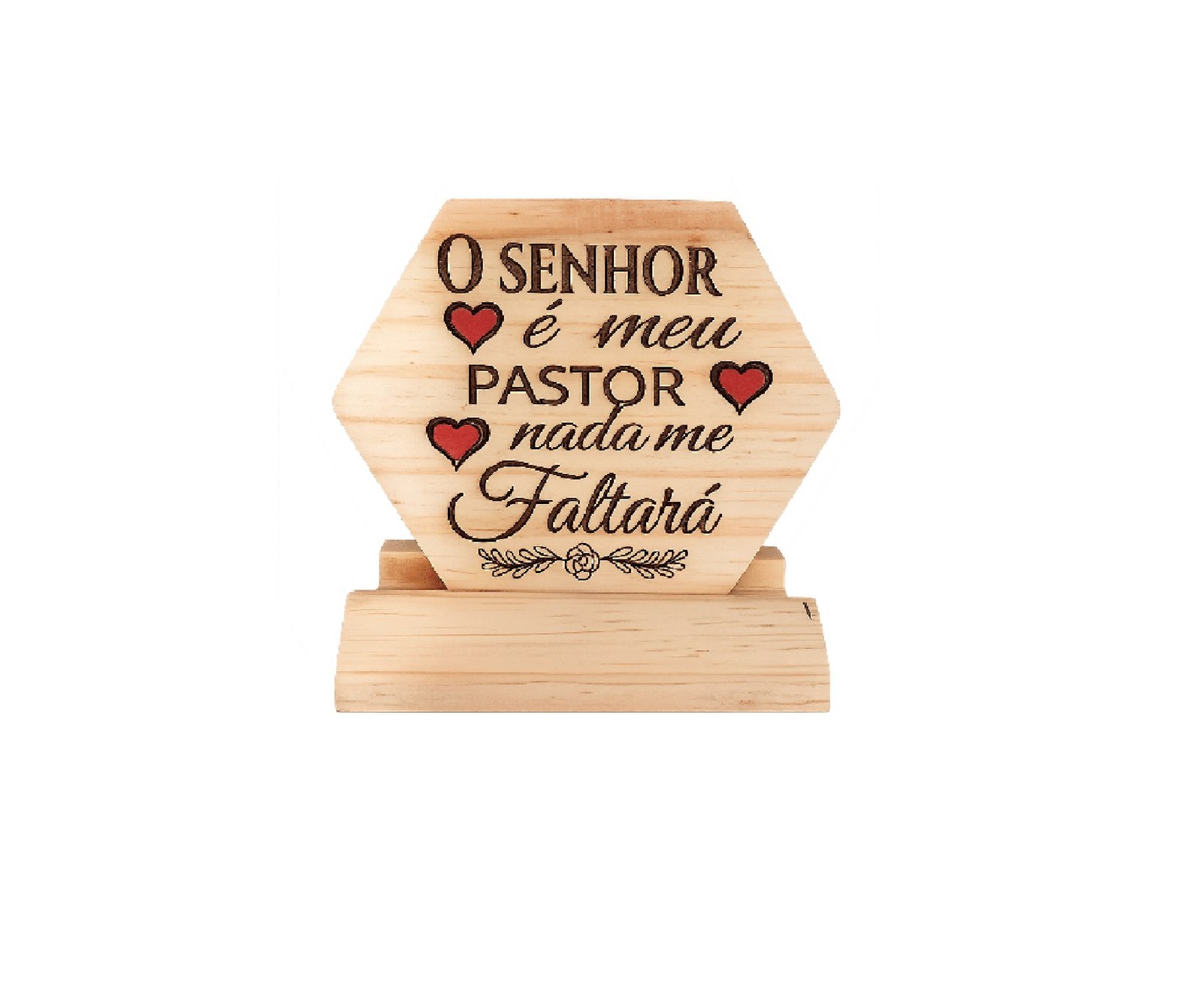 Placa Hexagonal Religião Cristão