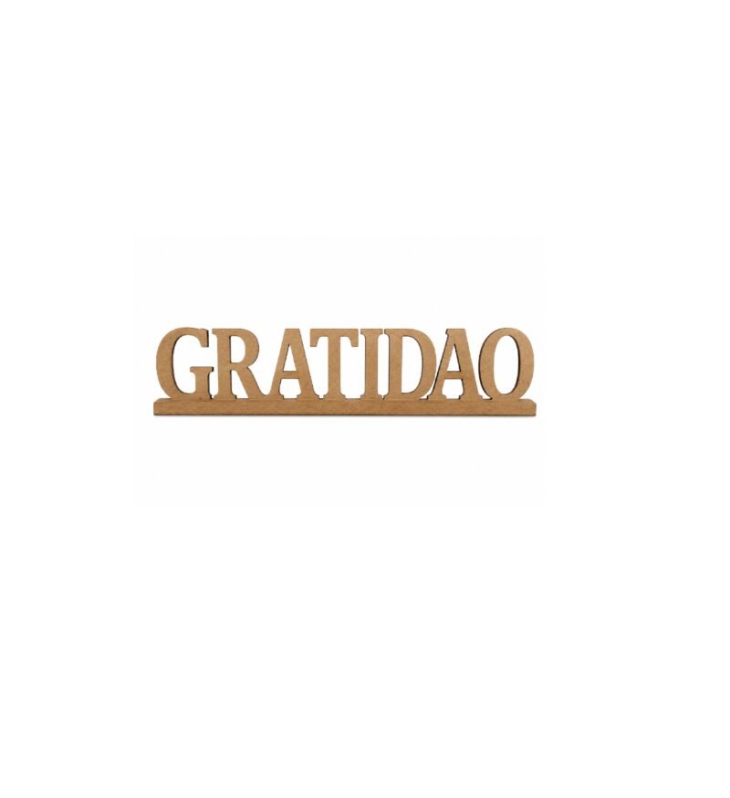Letreiro em MDF Gratidão